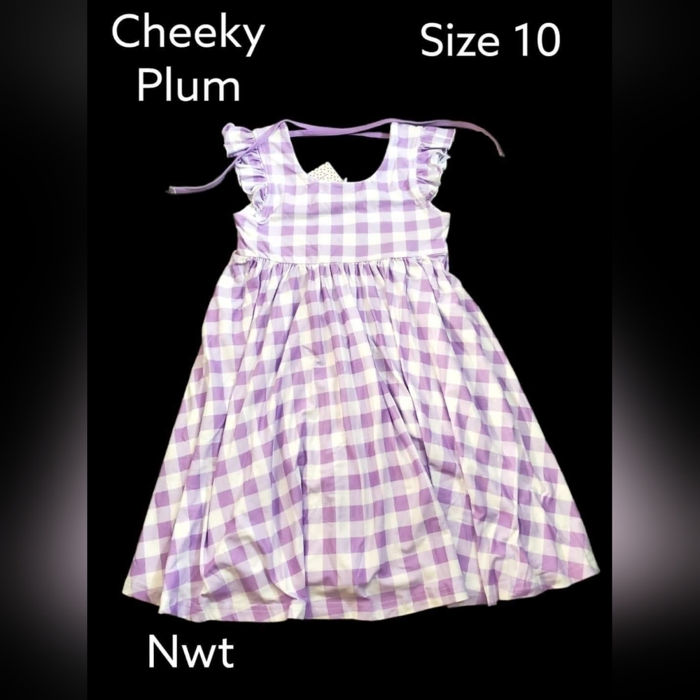 Purple Checkered Dress